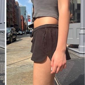 Black- one size- never worn- new with tags brandy Melville summer thermal shorts